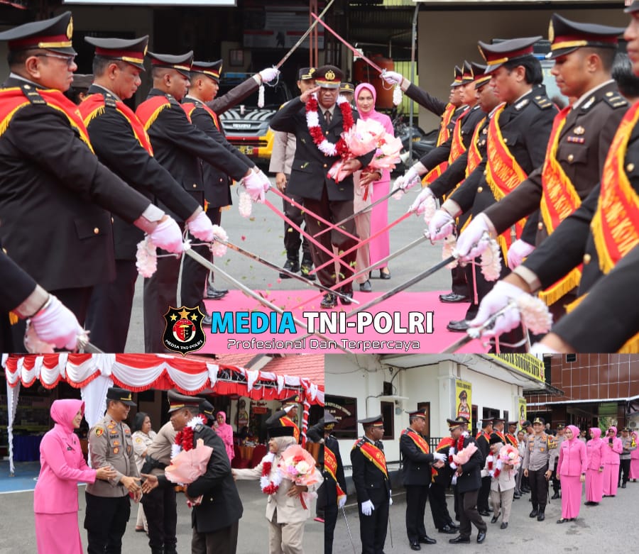 Kapolresta Sorong Kota Pimpin Wisuda Purnabakti Tiga Personel Polri dan Satu PNS Polri, Apresiasi Dedikasi Tinggi