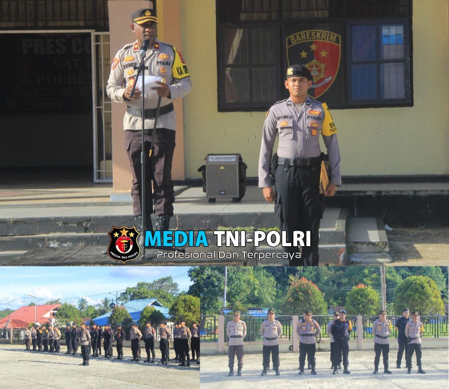 Siap Amankan Malam Tahun Baru 2025, Polres Maybrat Gelar Apel Siaga