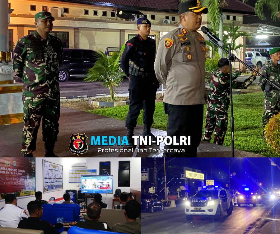 Jelang Pergantian Tahun, Polres Lampung Tengah Gelar Patroli Gabungan