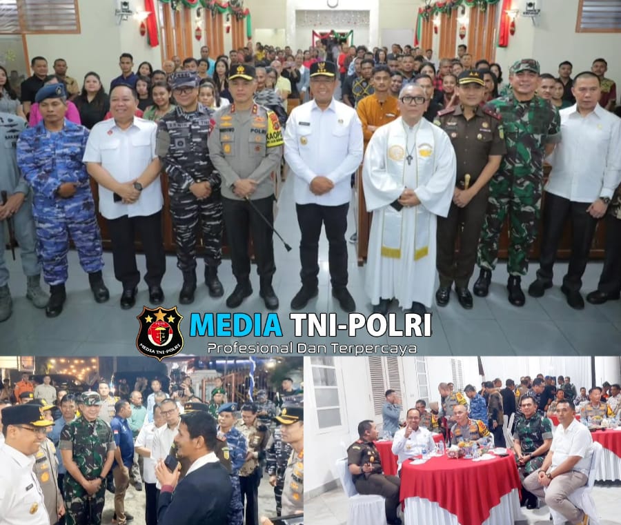 Danrem 045/Gaya Bersama Forkopimda Babel Tinjau Pos Pengamanan Malam Tahun Baru