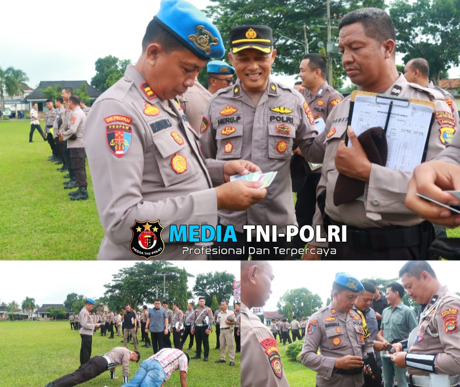 Si Propam Polres Lampung Timur Laksanakan Gaktiblin Usai Apel Pagi