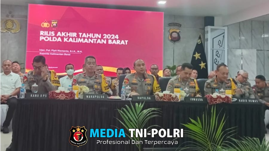 Press Release Akhir Tahun Polda Kalbar Paparkan Keberhasilan Selama 2024