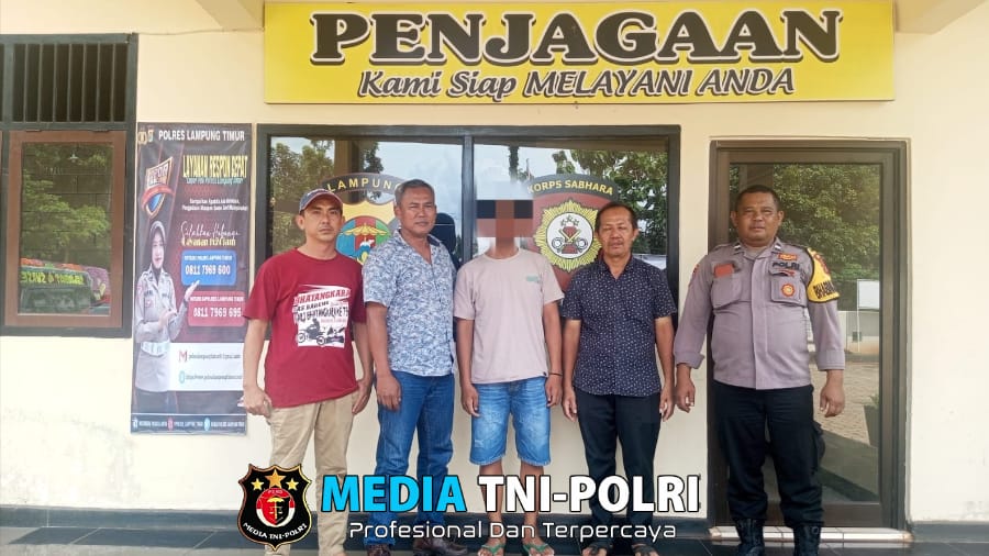 Seorang Pelaku Penganiayaan Menyerahkan diri ke Mapolsek Mataram Baru Polres Lampung Timur
