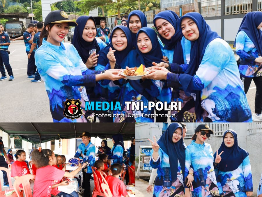 Ibu Ketua Ranting B Cabang 1 Korcab Pasmar 3 Hadiri Perayaan HUT Batalyon Marinir Pertahanan Pangkalan XIV Sorong ke-9