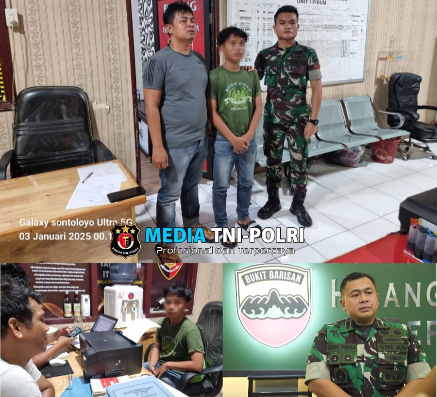 Kodam I/BB Respon Cepat Amankan Pelaku Begal di Binjai