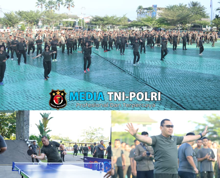 Pangdam XII/Tpr Membaur Bersama Prajurit Laksanakan Olahraga