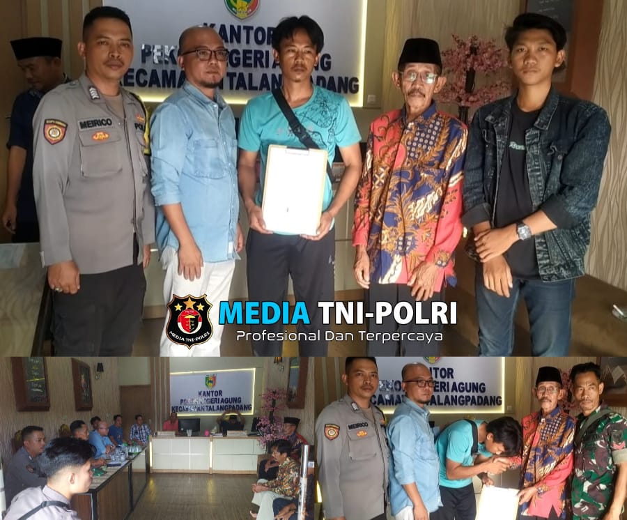 Polsek Talang Padang Fasilitasi Rembuk Pekon, Konflik Warga Berakhir Damai