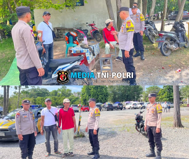 Jaga Kamtibmas di Libur Panjang, Polsek Tulang Bawang Tengah Intensifkan Patroli di Tempat Objek Wisata