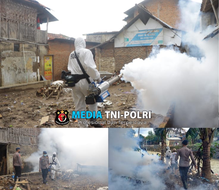 Polda Lampung Gelar Fogging dan Edukasi Cegah Demam Berdarah