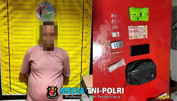 Pria Paruh Baya Simpan Sabu, Langsung Diamankan Polsek Matan Hilir Selatan