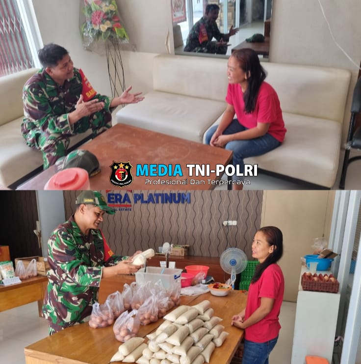 Jelang Tahun Baru Imlek Babinsa Tipes Sambangi Toko Sembako