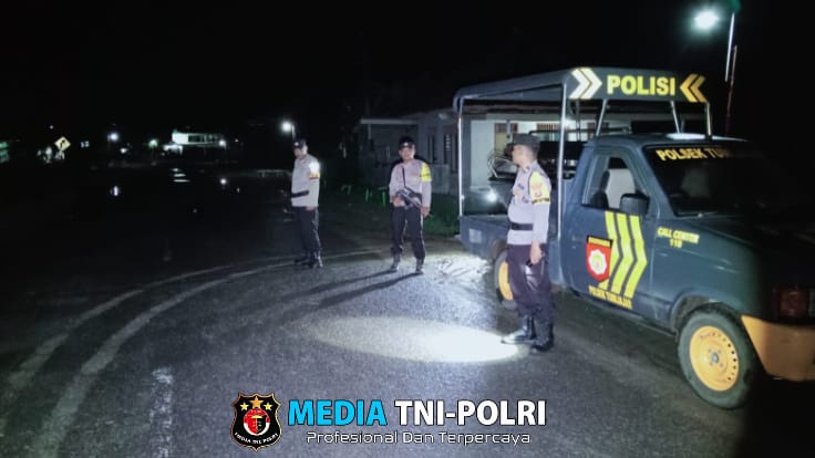 Polsek Tumijajar Tingkatkan Patroli di Titik Strategis Guna Cegah Kejahatan Malam