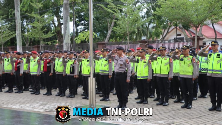 Polresta Pontianak Gelar Apel Pengamanan Malam Tahun Baru Imlek 2576 Tahun 2025