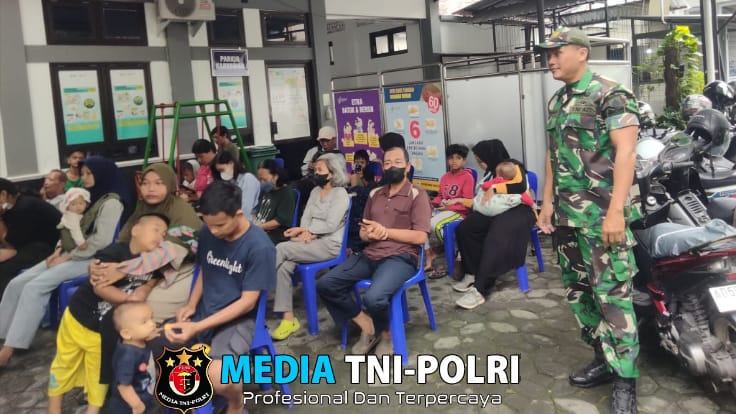 Peduli Kesehatan Ibu dan Anak Serma Yudhi Dampingi Kegiatan KB Dan Imunisasi Anak
