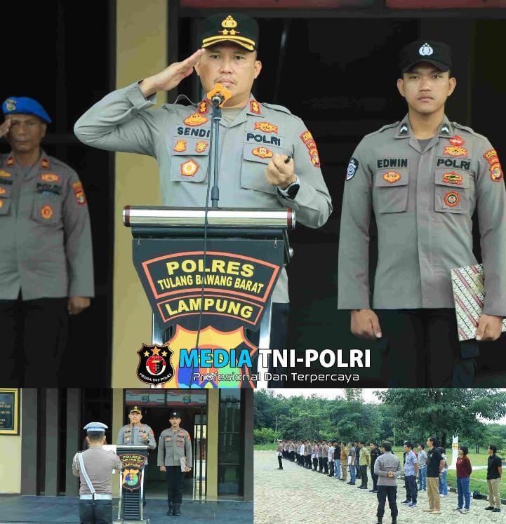 Pimpin Apel Jam Pimpinan, Kapolres Tulang Bawang Barat Beri Arahan dan Penekanan Pada Personil