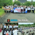 Polres Tulang Bawang Barat laksanakan Pengamanan kegiatan Aksi Damai Forum Komunikasi Honorer R2 dan R3