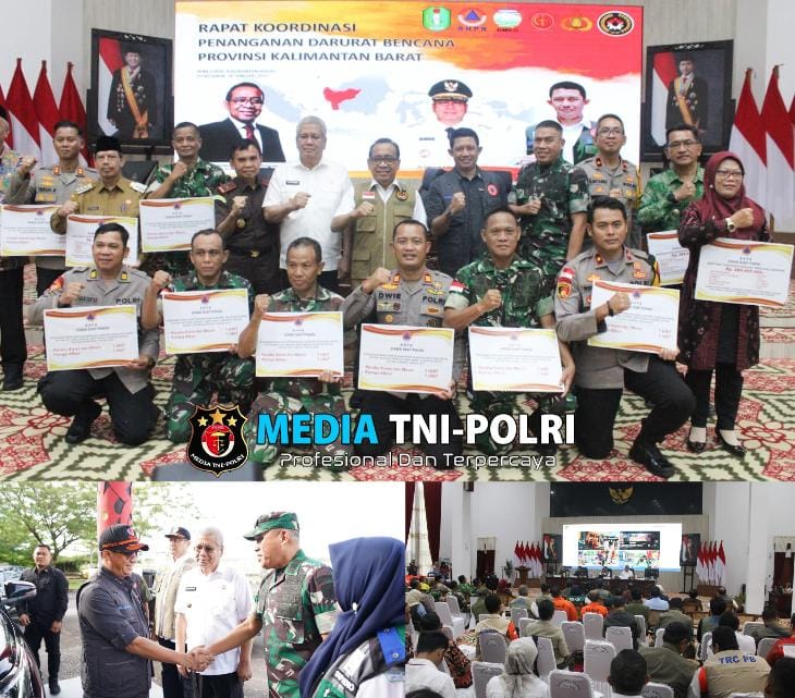 Kasdam XII/Tpr Ikuti Rapat Koordinasi Penanganan Darurat Bencana Provinsi Kalbar