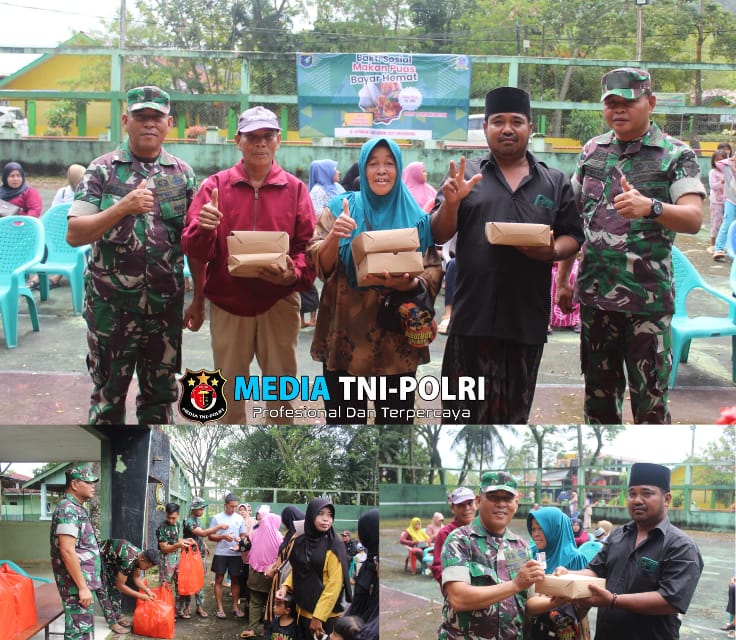 Kodim 1202/Singkawang Kembali Gelar Bakti Sosial Pemberian Paket Makanan Untuk Masyarakat Kurang Mampu.