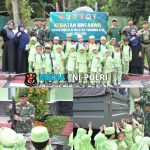Keceriaan Anak-Anak Raudhatul Athfal Fathimah Kunjungi Pos Kotis Satgas Pamtas Yonarmed 11 Kostrad