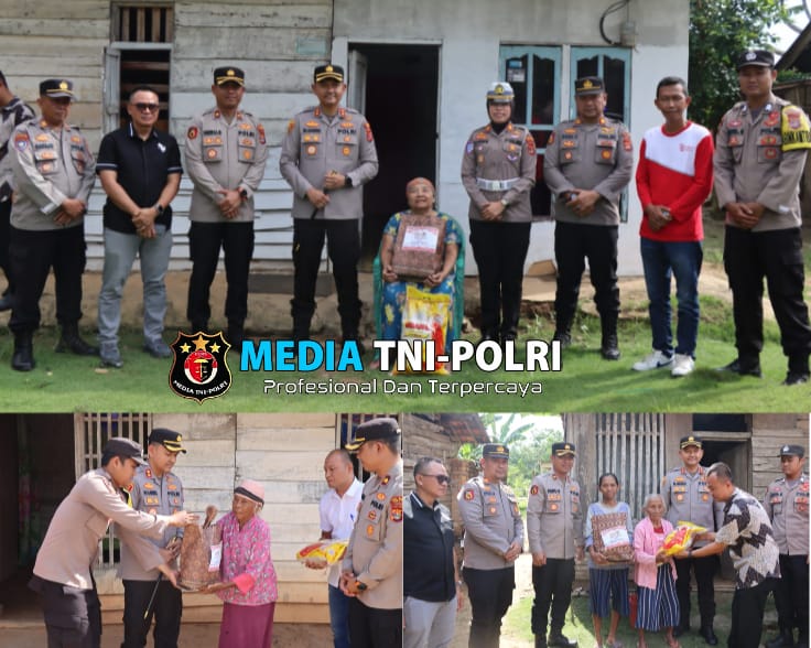 Polres Mesuji Adakan Bhakti Sosial Untuk Membantu Para Lansia dengan Membagikan Sembako