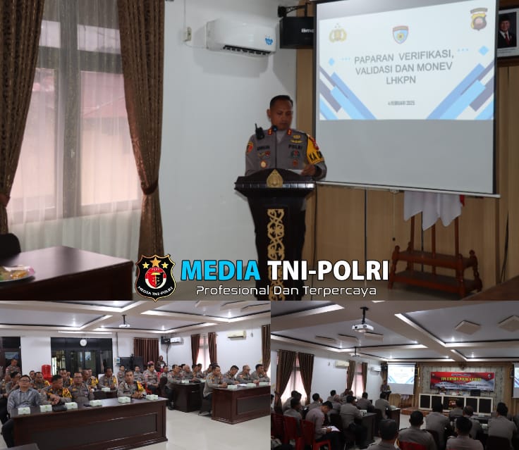 Itwasda Polda Kalbar Melaksanakan Verifikasi dan Monev LHKPN 2024 di Polres Landak