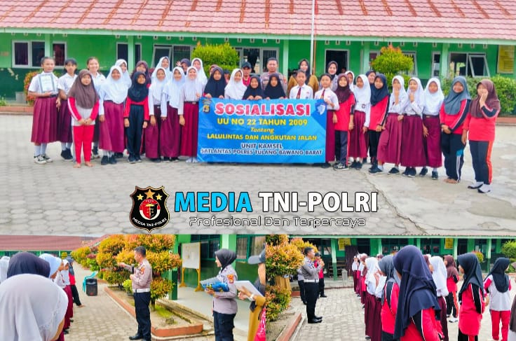 Police Goes to School, Satlantas Polres Tulang Bawang Barat Ajak Pelajar Tertib Berlalu Lintas