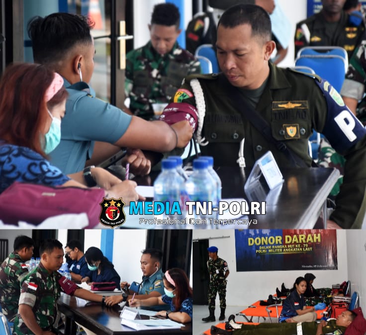 Babinsa Kodim Merauke Ikuti Donor Darah HUT Pomal ke-79 Tahun 2025