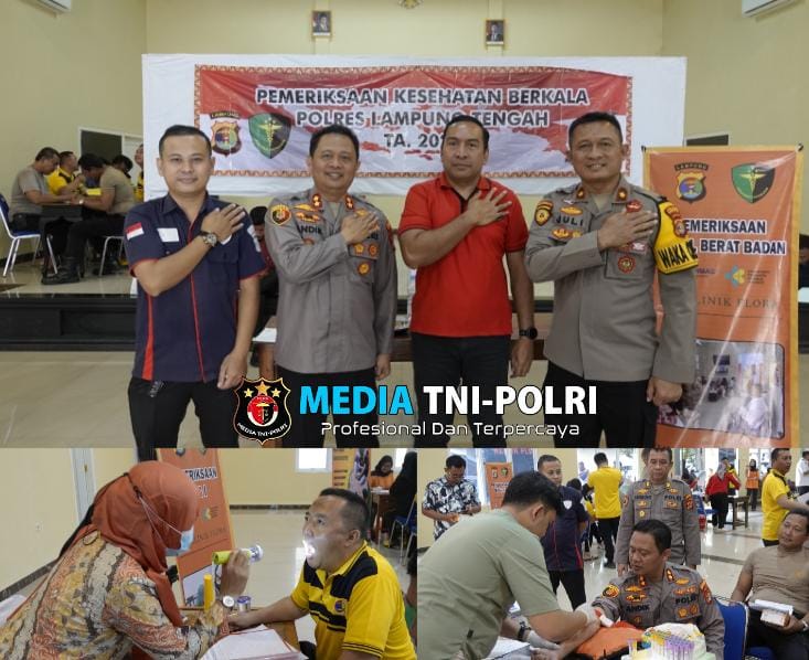 Polres Lampung Tengah Gelar Pemeriksaan Kesehatan Berkala T.A. 2025