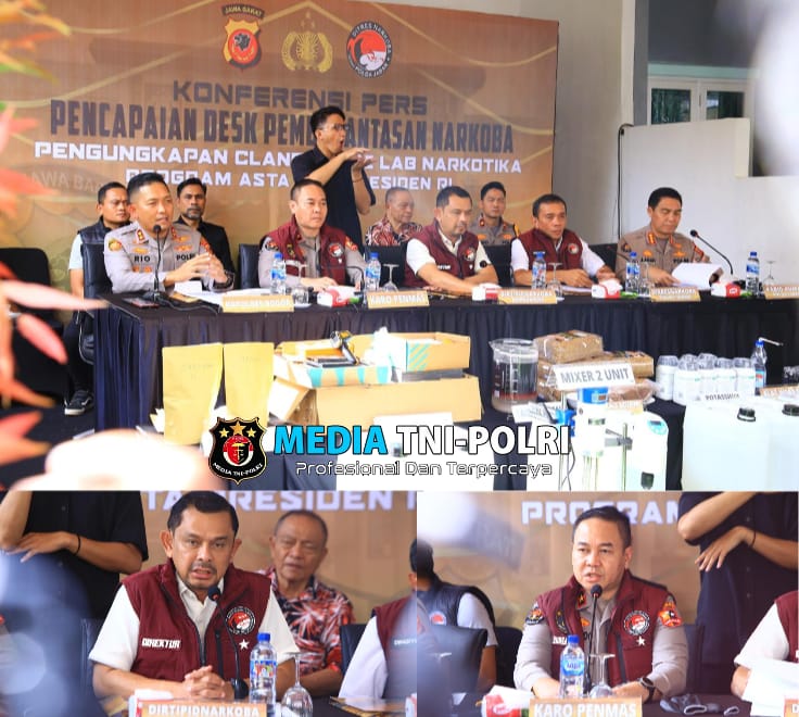 Polres Bogor Bersama Dit Narkoba Polda Jabar Berhasil Ungkap Pabrik Rumahan Tembakau Sintenis 1 Ton, Lima Juta Jiwa Terselamatkan