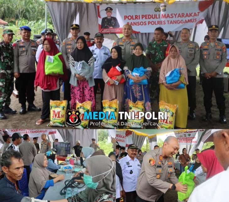 Polres Tanggamus Gelar Baksos dan Kesehatan untuk Masyarakat Pesisir Kota Agung