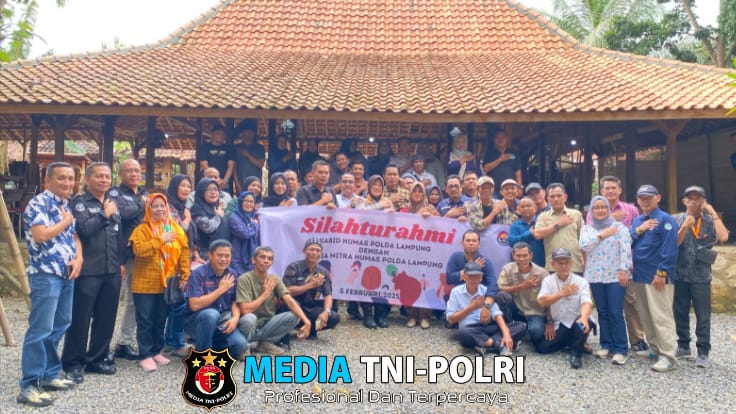 Kabid Humas Polda Lampung Gelar Silaturahmi dengan Awak Media Mitra Humas
