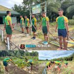 Manfaatkan Lahan Kosong, Satgas Pamtas Yonarmed 11 Kostrad Tanam Sayur di Sekitar Pos untuk Ketahanan Pangan
