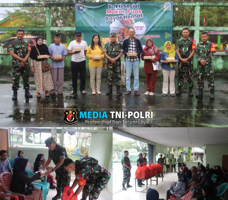 TNI dan Masyarakat Bersinergi, Program Makan Murah di Singkawang Berlanjut.