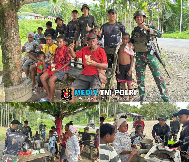 Tingkatkan Kreativitas Masyarakat Papua, Satgas Yonif 131/BRS Ajarkan Buat Makanan Olahan