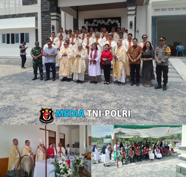 Kapolsek Mandor Hadiri Pemberkatan Gedung Biara dan Asrama Putri Pater Van Zeeland, OP