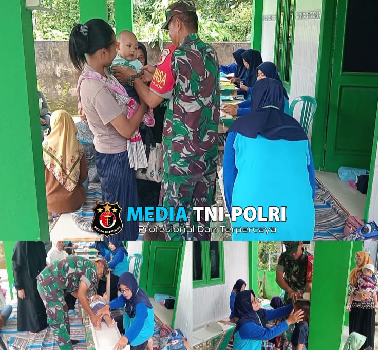 Tingkatkan Kesadaran Tentang Stunting, Babinsa Pojok Aktif Dampingi Posyandu LP (Layanan Primer)