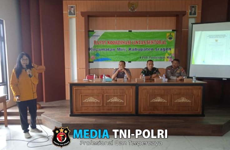 Danramil Miri Hadiri Lokakarya Lintas Sektoral, Wujudkan Sinergitas di Kecamatan Miri
