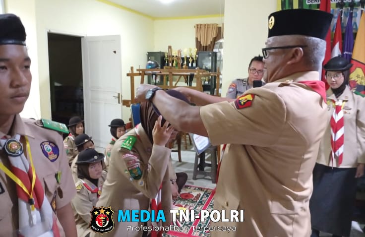 Kasat Binmas Polresta Pontianak AKP Suharto Resmi Buka Kegiatan Latihan Dasar dan Perkemahan Saka Bhayangkara Cabang Kota Pontianak