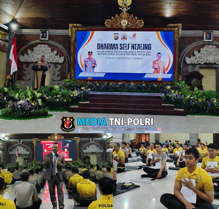 Thanks Institute Beri Self Healing Jajaran Polres Polda Bali Mantapkan Program Unggulan Kapolda
