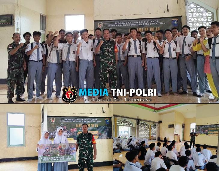 Babinsa 03/Sui Raya Gencar Sosialisasikan Penerimaan Prajurit TNI AD kepada Siswa SMU 1 Sui Raya
