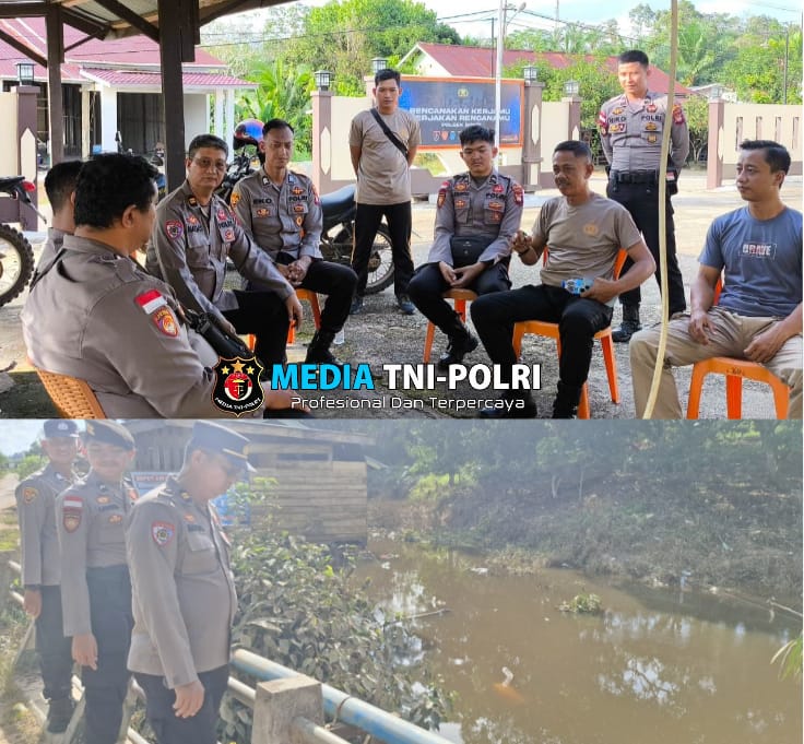 Polres Sanggau Lakukan Koordinasi dan Pengecekan Banjir di Kecamatan Bonti