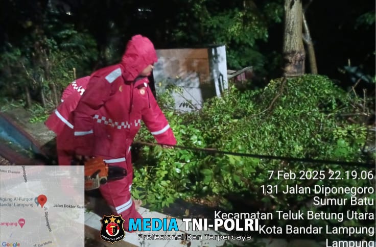 Direktorat Samapta Polda Lampung Gelar Patroli Antisipasi Bencana