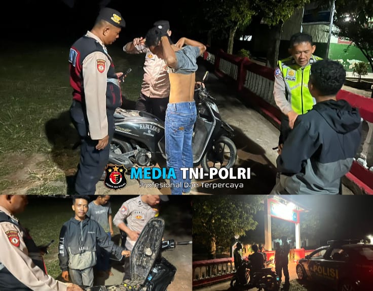 Polsek Tulang Bawang Tengah gelar Patroli dan Razia Malam, Cegah Aksi Kejahatan