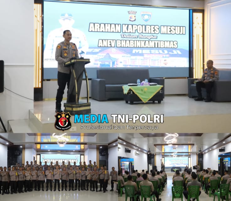 Kapolres AKBP Muhammad Harris Pimpin Anev Bhabinkamtibmas Polsek Jajaran Polres Mesuji