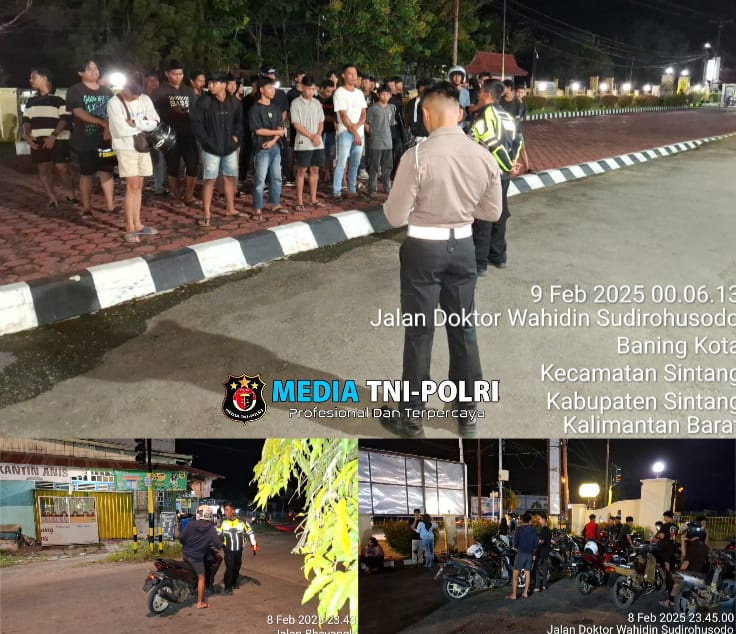 Polisi Tindak Puluhan Remaja Gunakan Knalpot Brong di Sintang