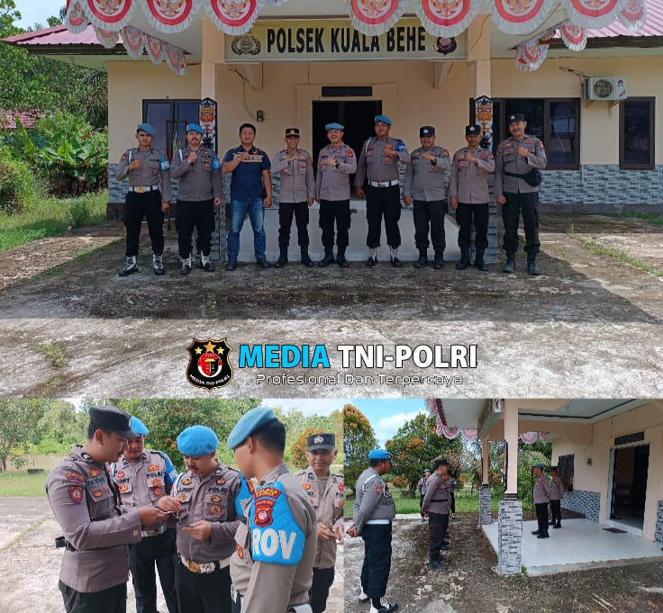 Tingkatkan Disiplin Personel Polri, Propam Polres Landak Gelar Gaktibplin Di Polsek Kuala Behe