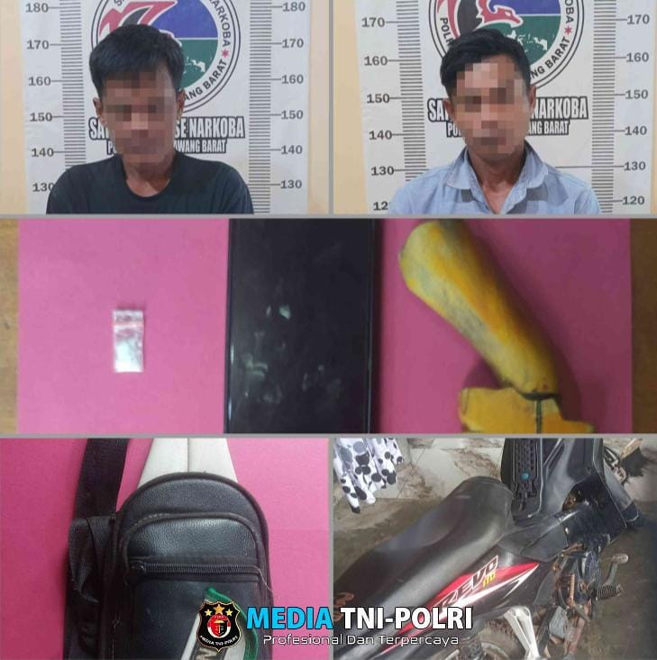 Kedapatan Miliki Sabu, Dua Orang Pria Dewasa Diringkus Unit Opsnal Sat Res Narkoba Polres Tulang Bawang Barat