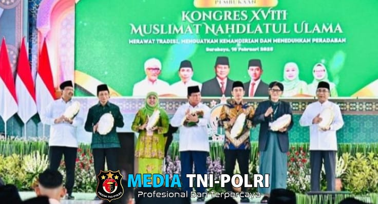 Buka Kongres XVIII Muslimat NU, Presiden Prabowo Apresiasi Dedikasi Muslimat NU