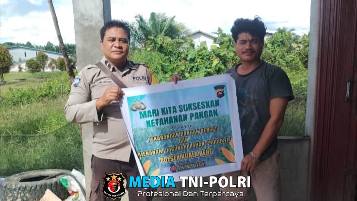 Bhabinkamtibmas Polsek Kuala Behe Ajak Warga Dukung Ketahanan Pangan