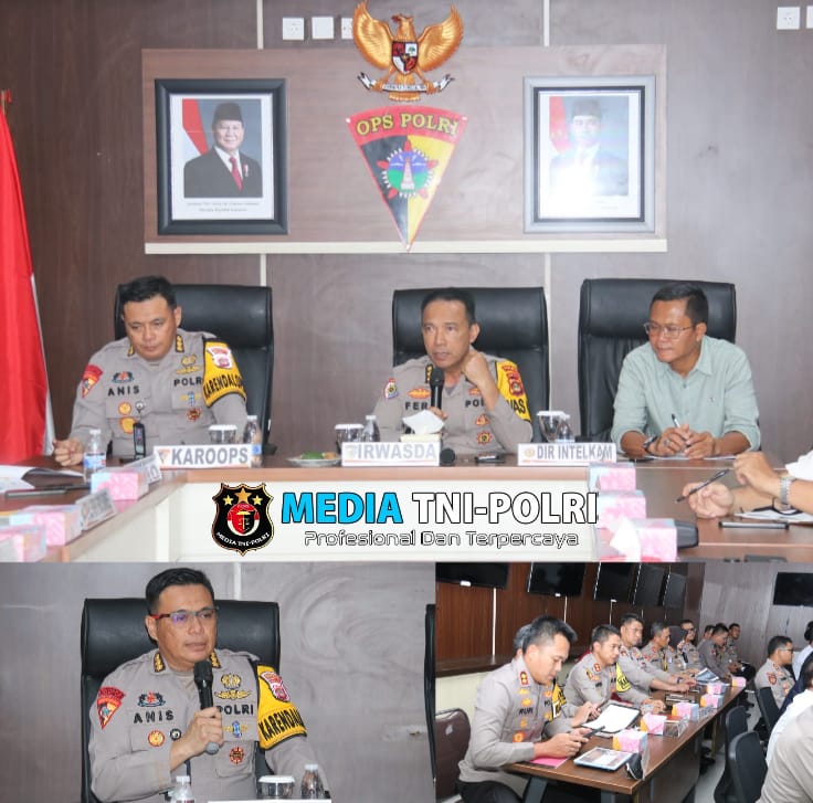 Polda Sumsel gelar rapat awal Rakor lintas sektoral Jelang Idul Fitri 1446 H
